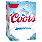 Coors 4 Pack Pint Can 568ml