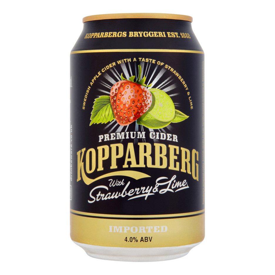kopparberg-strawberry-and-lime 330ml KOPPARBERG STRAWBERRY AND LIME CAN 330ML - Image 1