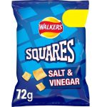 Walkers Squares Salt & Vinegar 72g