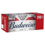 Budweiser 10 Pack Can 440ml