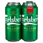 Carlsberg Pilsner 4 Pack Cans 440ml