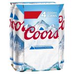 Coors 4 Pack Can 500ml