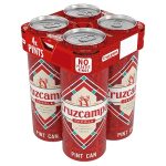 Cruzcampo 4 Pack Pint Can Vol 4.4% 568ml