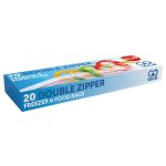 Go Local Double Zipper Freezer Bags 20's