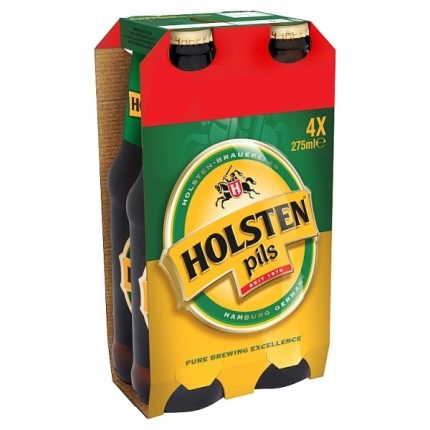 Holsten Pils Beer 4 Pack Bottles 275ml