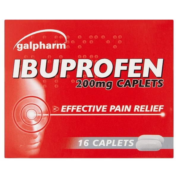 Pl Galpharm Ibuprofen Caplets 200mg 16's