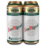 San Miguel 4 Pack Can 500ml