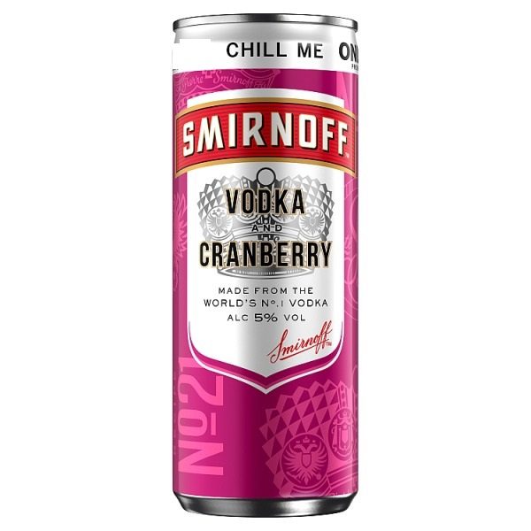 Smirnoff & Cranberry Pm £2.19 250ml Smirnoff & Cranberry 250ml - Image 1