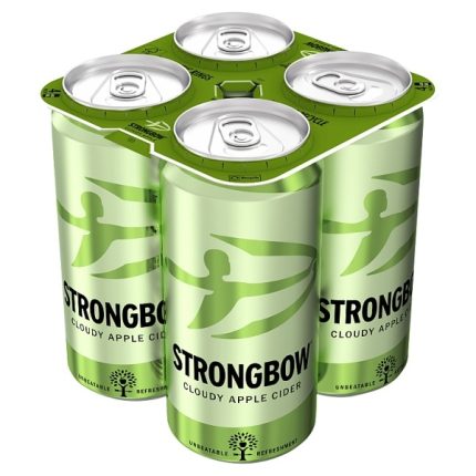 Strongbow Cloudy Apple 4 Pack Can Vol 4.0% 440ml