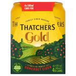 Thatchers Gold Cider Can 4 Pack 500ml