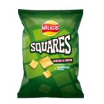 Walkers Squares Cheese & Onion Snacks 72g